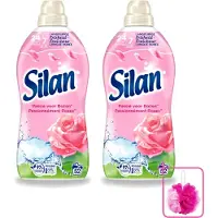 Silan 2 x – Wasverzachter – Classic Pink Passie voor Rozen – 1144 ml - Bulkverpakking - Wasverzachter - Douchemop - Rozengeur