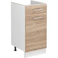 Vicco Wastafelkast R-Line Sonoma/Wit 40 cm zonder werkblad, Model 72895