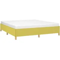 vidaXL Bedframe zonder matras, groen, 180x200 cm, stof