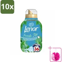 Lenor 10 x - Wasverzachter - Fresh Air Noorderlicht - Ultra Geconcentreerd - 36 Wasbeurten - Bulkverpakking - Wasverzachter - Douchemop - Frisheid