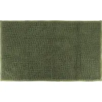 Tendance Badmat microfiber - laagpolig - groen - 45x75 cm - absorberend - badkamer - antislip - zacht