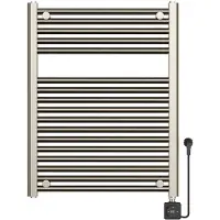 Wiesbaden Elara Elektrische Radiator 400W Smart WiFi 76,6x60 cm Geborsteld Staal PVD