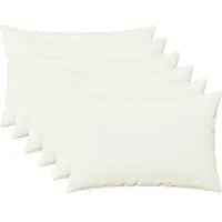 vidaXL Kussensloop 6 st HEERLEN Wit 40 x 60 cm Stof
