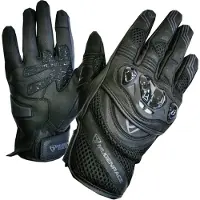 MUGENRACE Multi Zwarte Geperforeerde Handschoenen Maat XS
