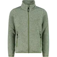 CMP - Girl's Jacket Jacquard Knitted - Fleecevest 164, olijfgroen