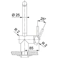 Franke Atlas Neo - Keukenkraan FC 3791.505 met uittrekbare sproeikop, koper 115.0628.208