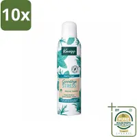 Kneipp 10 x - Douche schuim - Goodbye Stress - Watermunt & Rozemarijn - 200 ml - Wasstrips - Douche Schuim - Stress Verlichten - Natuurlijke Geur - Verfrissend Schuim - Huid Verzorging