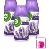 Air Wick 3 x Freshmatic - Luchtverfrisser Navulling - Pure Fresh Lavendel - 250ml - Bulkverpakking - Luchtverfrisser - Douchemop - Lavendel
