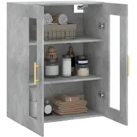 vidaXL Bovenkast 69,5x34x90 cm betongrijs