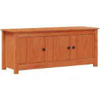 vidaXL Schoenenkast Waskleur Bruin 110 x 38 x 45,5 cm