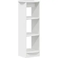 vidaXL Bijzetkast Hoogglans Wit 40 x 40 x 100 cm Geconstrueerd hout