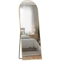 Songmics - Spiegel - Spiegel staand - Aluminium Frame - Veilig Hardglas - Voor Slaapkamer Woonkamer Garderobe