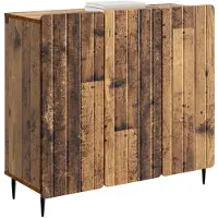 vidaXL Dressoir Oud hout 89 x 34,5 x 82 cm Bewerkt hout