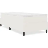 vidaXL Platformbedframe Crème 90 x 200 cm Corduroy stof