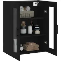 vidaXL Bovenkast 69,5x34x90 cm zwart