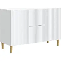 vidaXL Dressoir Wit 89 x 34,5 x 60 cm Bewerkt hout