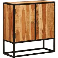 vidaXL Dressoir Beta Naturel 70 x 30 x 75 cm Massief Acacia Hout