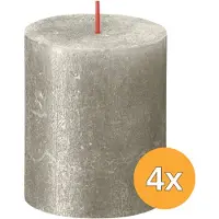 Bolsius Stompkaars | | Champagne | 8 x Ø 6.8 cm | 4 stuks