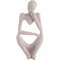 Present Time statue wondering grey