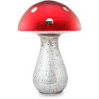 Pip studio Ornament Mushroom Glass Silver-Red 30 cm