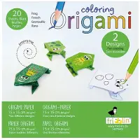 Fridolin Kleurplaten Origami - Kikker.