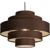 Lumidora Hanglamp 75426 - POLIGNANO - E27 - Bruin - Metaal - ⌀ 52 cm