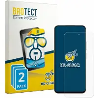 BROTECT - Screenprotector voor realme Narzo 100x - Folie Beschermfolie transparant 2 Stuks