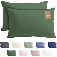 Lavea Set van 2 Kussenslopen - 40x80 - 100% Microvezel - Zachte en Adememende Kussenhoezen, OEKO-TEX Gecertificeerd