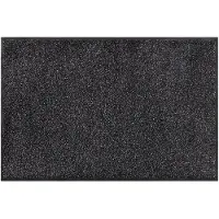 Hamat Eco-Dry Black 90 x 150 cm - Wasbare Droogloopmat - Schoonloopmat Binnen - Katoen - 30°C