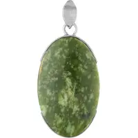 Cavill Hanger van nefriet en sterlingzilver, Indonesië 44 ct
