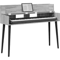 vidaXL studiobureau Grijs Sonoma 152 x 40 x 19,5 cm Bewerkt hout