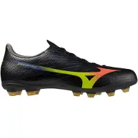 Mizuno Alpha III Select Gras Voetbalschoenen (FG) Zwart Lava Oranje
