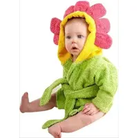 CHPN - Badjasje - Baby badjas - Badjas voor je kindje - Bloem - Met kam en borsteltje - Universeel - Schattig badjasje