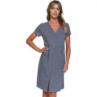 Doctor Nap Katoenen Nachthemd Dames Borstvoeding Zwangerschap Dark Grey TCB.7547 XL / 42