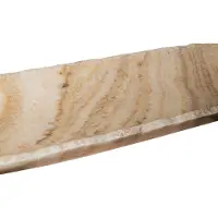 Ptmd Draya Onyx White Organic Oval Shaped Bowl Small
