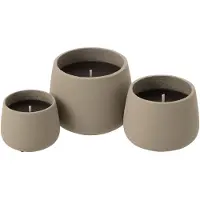J-Line Buitenkaars Cyra Cement Grijs Large 48uur
