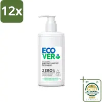 Ecover - Handzeep ZERO - Parfumvrij - 250 ml - Voordeelverpakking - 12 stuks - Parfumvrij - Hypoallergeen