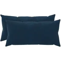 vidaXL Kussen met kussen HEERLEN 2 st Blauw Microfiber Fleece