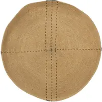 J-Line Plateau Muurdecoratie Stippellijnen Zeegras Naturel/Zwart