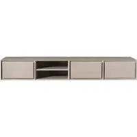 Starfurn Zwevend TV-meubel Ambiance Mangohout Taupe 200cm