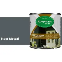 Koopmans Verf Koopmans Perkoleum Hoogglans Dekkend – Stoer Metaal – 750 ml – Dekkende Beits Buiten – Schutting, Gevel & Tuinhout