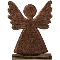 J-Line beeldje Large koper/naturel - aluminium - 23 x 5 x 32 cm