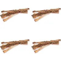 Petsnack Kauwstaaf - Runderkophuid 65 cm - 4 stuks - Voordeelset