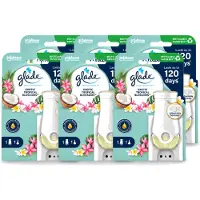 Glade 6 x - Houder Elektrische Olie - Exotic Tropical Blossoms - Voordeelverpakking - 6 stuks