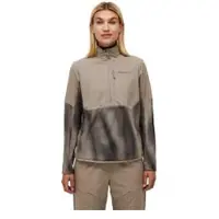 Peak Performance Freelight AOP Polartec Alpha fleece met halve rits, beige, dames || Maat: M
