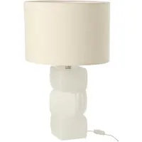J-Line Tafellamp 3 Kubussen Glas Wit