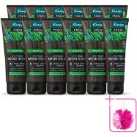 Kneipp 12 x - Douchegel - Men - Nature Feeling - 2-in-1 - 200 ml - Bulkverpakking - Douchegel voor mannen - Douchemop - Natuurlijke douchegel