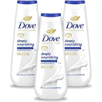 Dove 3 x Douchecrème - Deeply Nourishing - 600 ml - Voordeelverpakking - 3 stuks