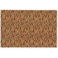 MuchoWow Deurmat 60x40 cm - Droogloopmat Dier - Oranje - Tijger - Mat voor binnen - Schoonloopmat - Deurmatten met print - Inloopmat