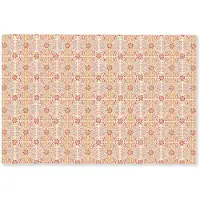 MuchoWow Deurmat 60x40 cm - Droogloopmat Patroon - Retro - Kleur - Mat voor binnen - Schoonloopmat - Deurmatten met print - Inloopmat